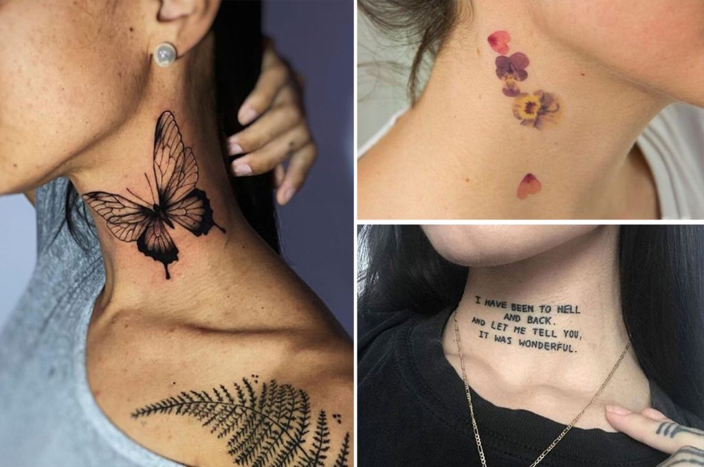 Tatouage Cou Tattoos Pour Femme Adopter