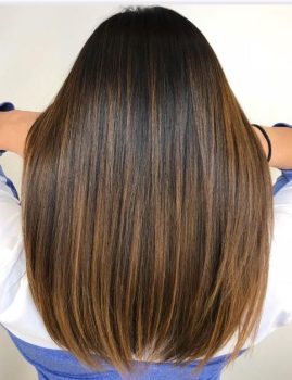 balayage Caramel Sur Cheveux Bruns