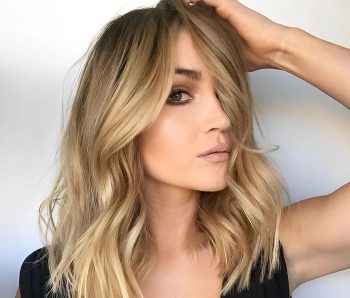 Coupe Carrée Mi Longue Wavy Sur Cheveux Fins Blond